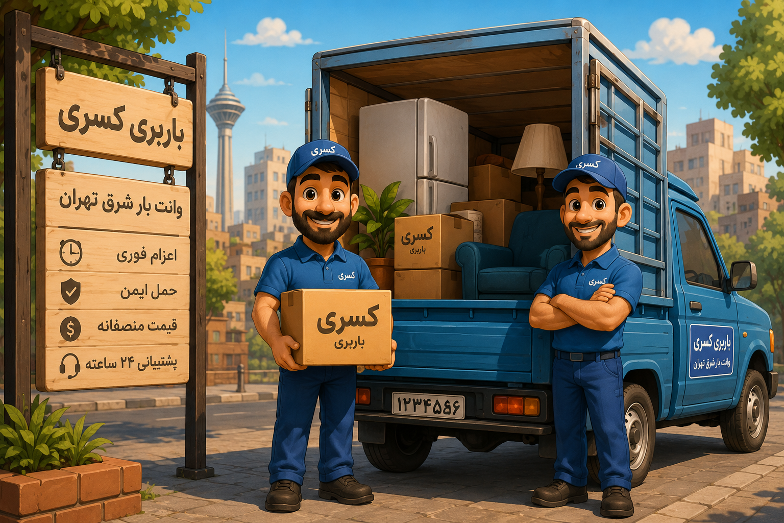 وانت بار شرق تهران خدمات وانت بار شرق تهران حمل بار در شرق تهران